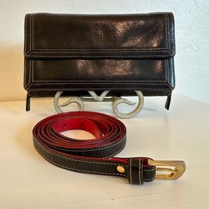 FIOCCHI ITALY leather wallet clutch bag